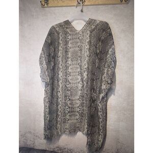 'Do everything in love' semi sheer cardigan one size